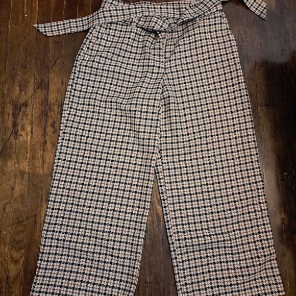 H&M Pants - H&M Patterned Wide Leg Pants Size 10